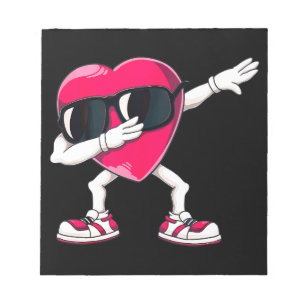 Bloco De Notas Dabbing Heart Engraçado Presente Meninas Meninos