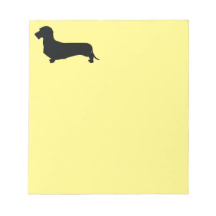 Bloco de Notas Dachshund de Pelo Cabeludo