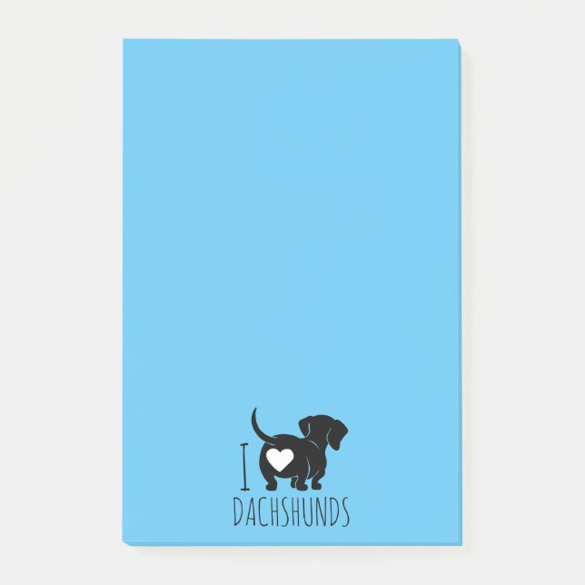 Bloco De Notas Dachshund Love (Frente)