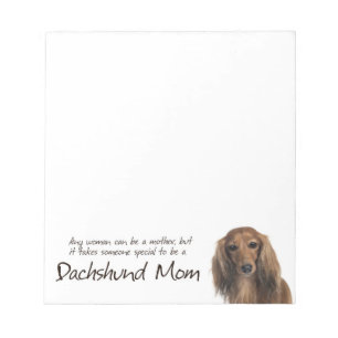 Bloco De Notas Dachshund Mãe Notepad