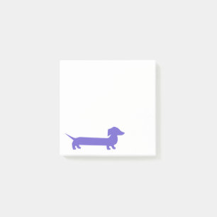 Bloco De Notas Dachshund roxo Doxie bonito