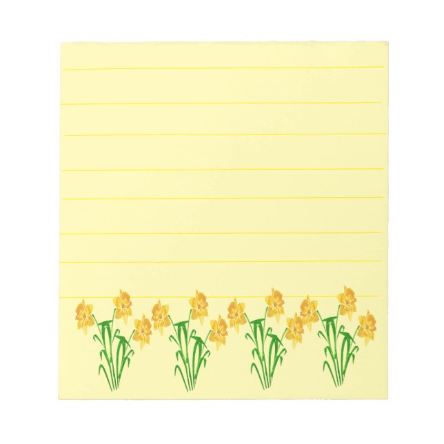 Bloco De Notas Daffodils (Frente)