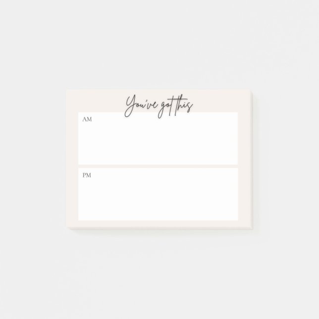Bloco De Notas Daily planning Post-it note – Minimal Design (Frente)