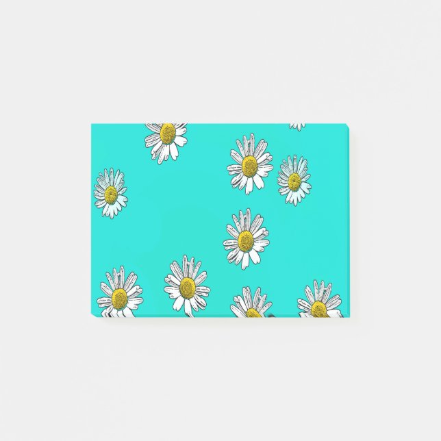 Bloco De Notas Daisies desenhadas (Frente)