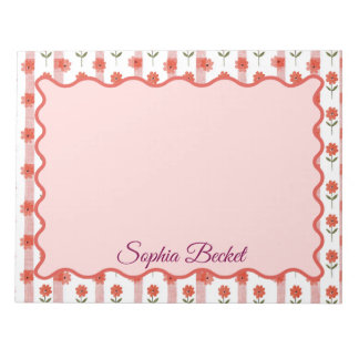 Bloco De Notas Daisy Coquette Stripes Notepad