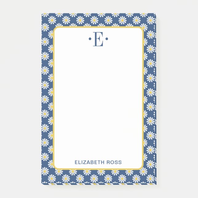 Bloco De Notas Daisy Monograma (Frente)