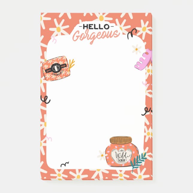 Bloco De Notas Daisy Spa Beauty Notes (Frente)