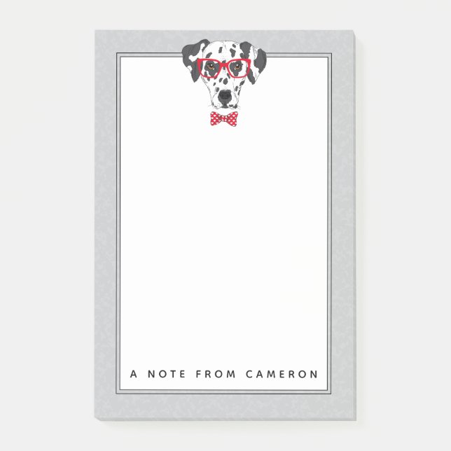 Bloco De Notas Dalmácia fascinante| Adicione Seu Nome (Frente)