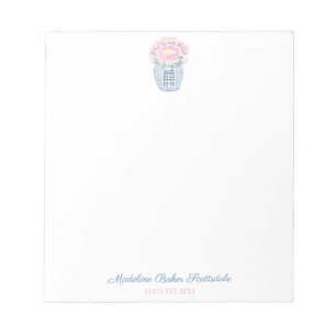 Bloco De Notas Damas de Jar de Peony Ginger Refinadas