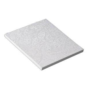 Bloco De Notas Damasco Branco