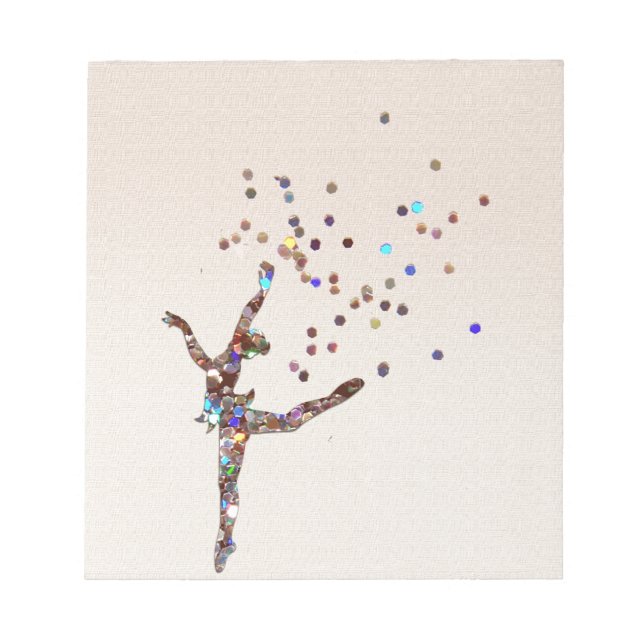 Bloco De Notas Dançarino da Glittery (Frente)