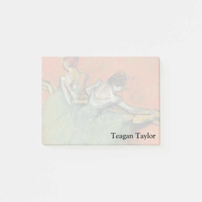 Bloco De Notas Dançarinos de Edgar Degas | no bar (Frente)