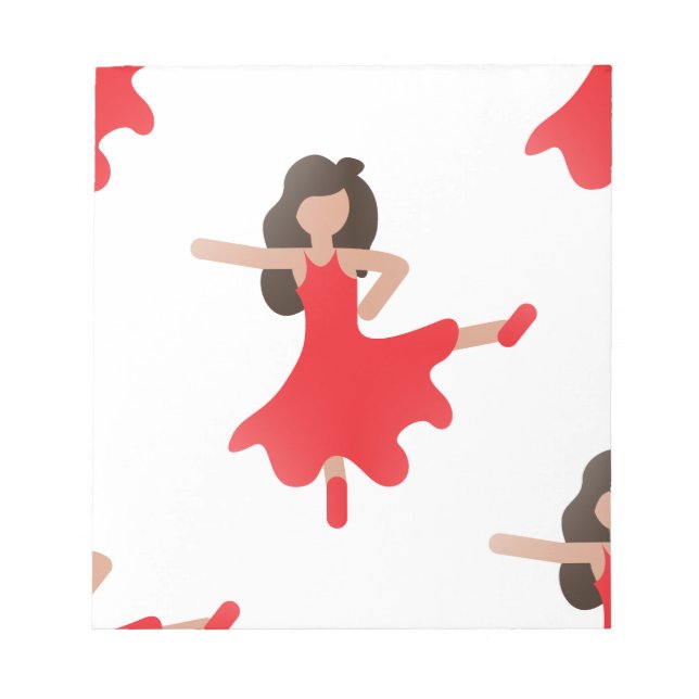 Bloco De Notas dancer emoji (Frente)