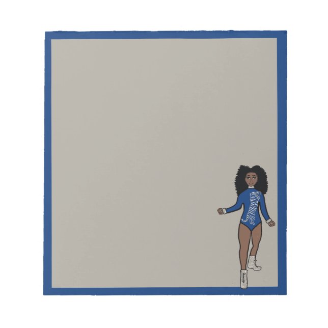 Bloco De Notas Dancer Notepad Blue / Silver Tiger (Frente)