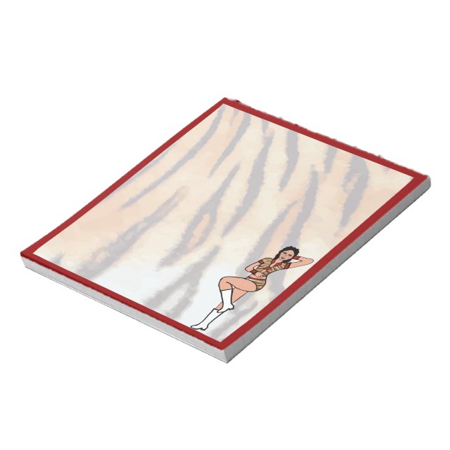 Bloco De Notas Dancer Notepad Red Tiger #1 (Invertido)