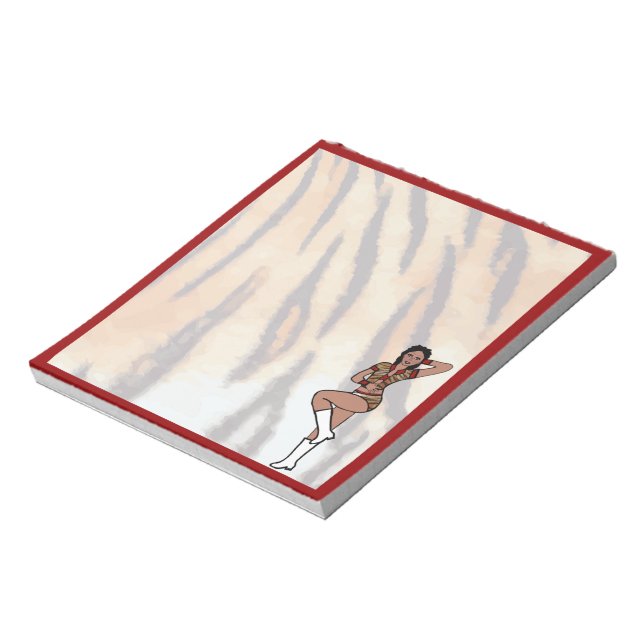 Bloco De Notas Dancer Notepad Red Tiger #2 (Invertido)