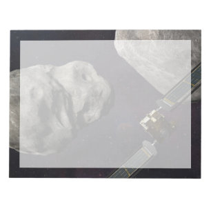 Bloco De Notas Dart Spacecraft E Liciacube Antes Do Impacto