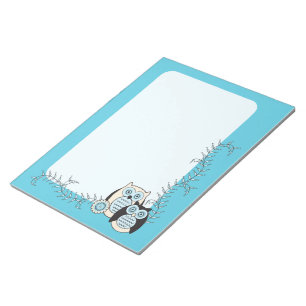 Bloco de notas das corujas do inverno