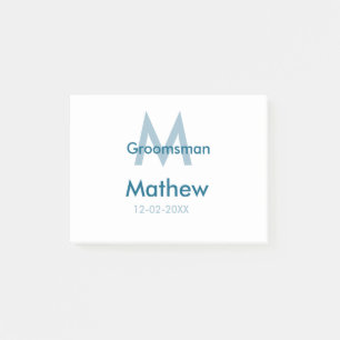 Bloco De Notas data de letra do nome do padrinho de casamento azu