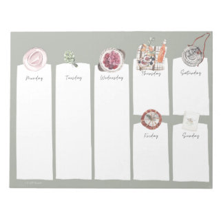 Bloco de notas de 11" x 8,5" - 40 páginas