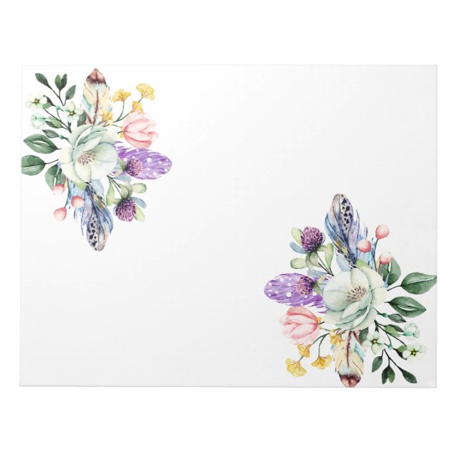 Bloco de notas de 11" x 8,5" - 40 páginas (Frente)