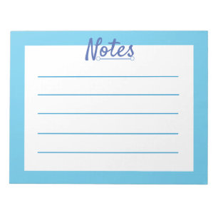 Bloco de notas de 11" x 8,5" do Blue Sky - 40 pági