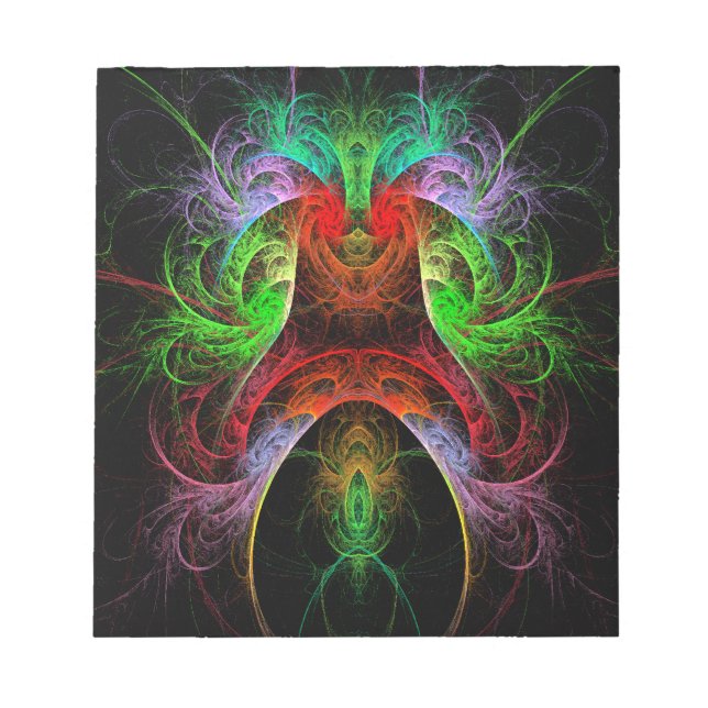 Bloco de notas de Abstrato carnaval (Frente)