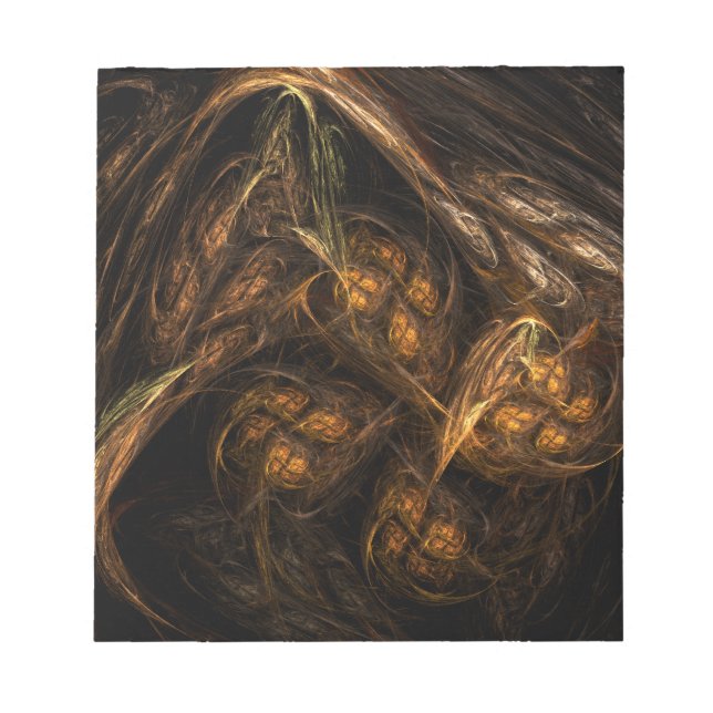 Bloco de notas de Abstrato de arte da Mãe Terra (Frente)