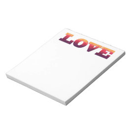 Bloco de notas de amor roxo, rosa, geométrico amar