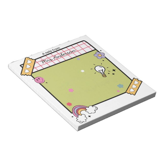 Bloco de Notas de Apreciação de Professores Divers (Inclinado)