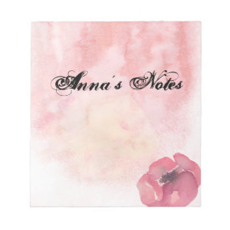 Bloco de notas de aquarela