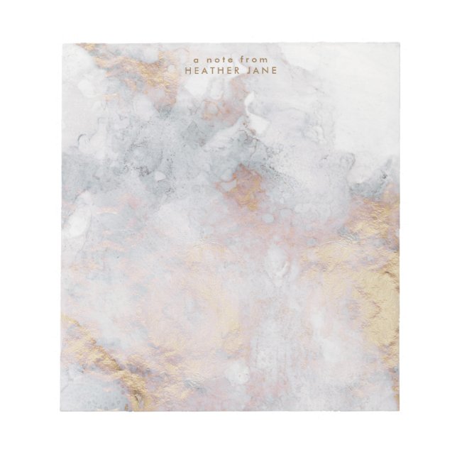 Bloco de Notas de Aquarela Elegante (Frente)