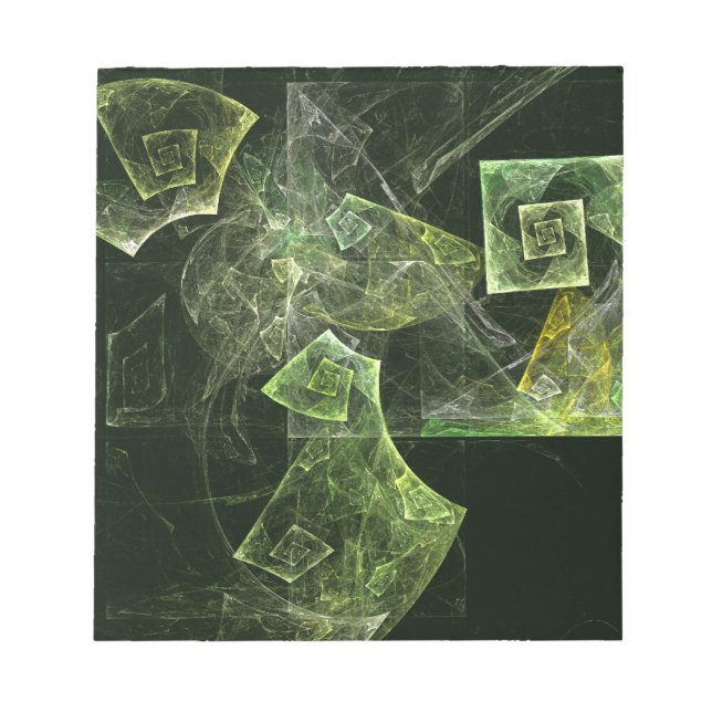 Bloco de notas de arte Abstrato de equilíbrio torc (Frente)