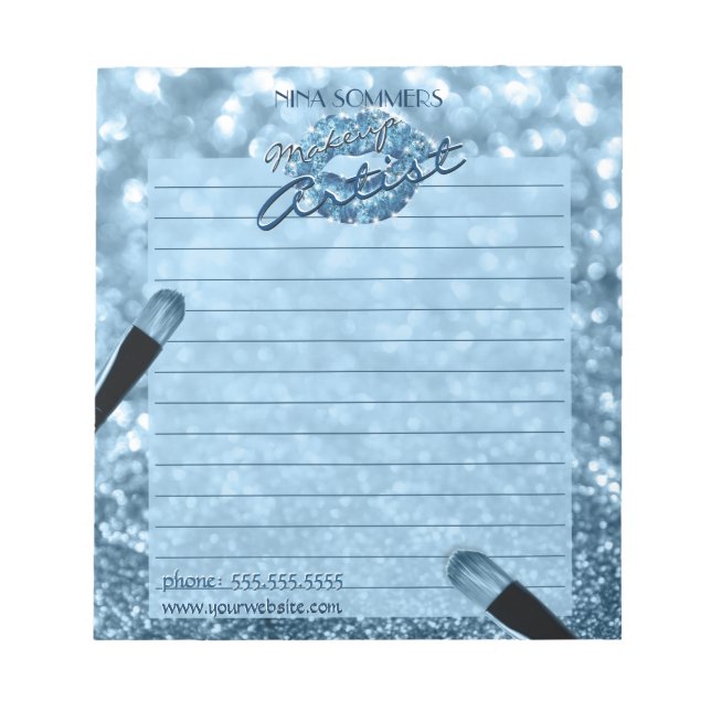 Bloco de notas de artista de maquiagem (Frente)