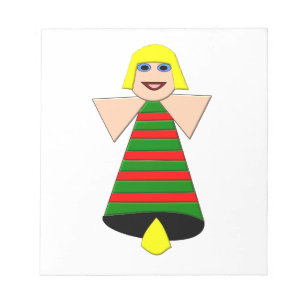 Bloco de notas de Bell do anjo do Natal