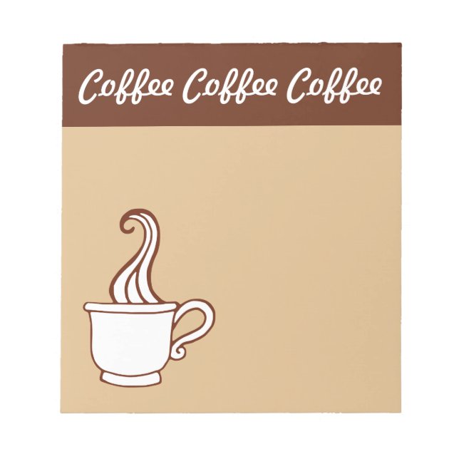 Bloco de notas de café (Frente)