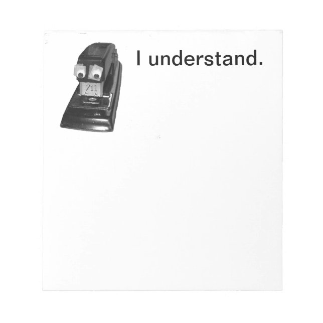 Bloco de notas de Cara Stapler (Frente)