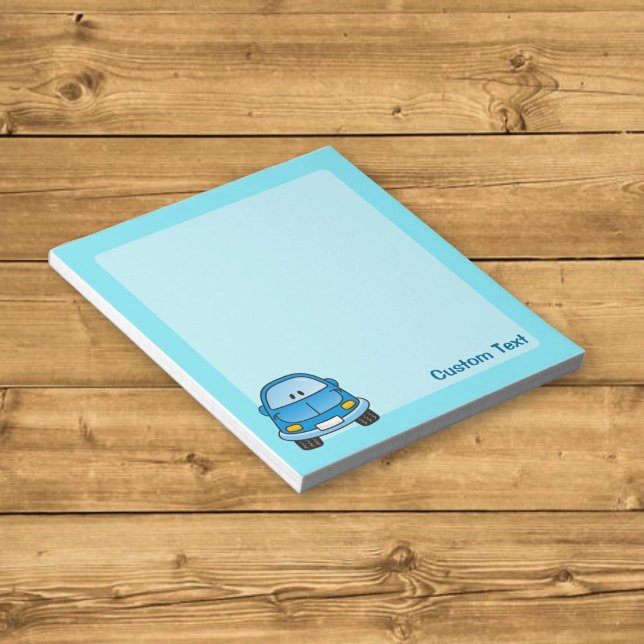 Bloco de notas de carro de desenho azul (Criador carregado)