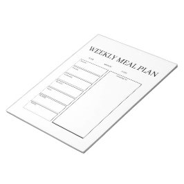 Bloco de Notas de Compras do Planejador de Refeiçõ