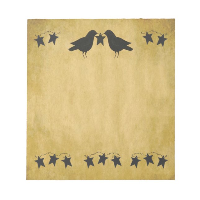 Bloco De Notas De Corvos E Estrelas (Frente)