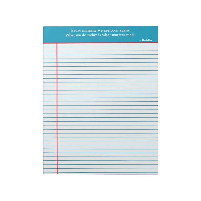 Bloco de Notas de Cotação Personalizado, Aqua & Ve (Invertido)