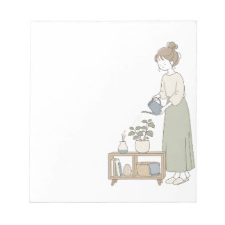 Bloco de Notas de Cuidados com Plantas Sage Minima