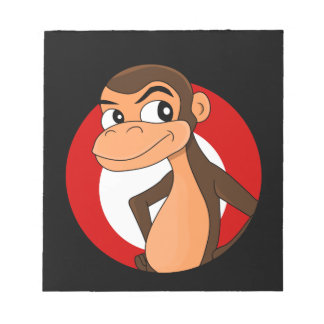Bloco de notas de desenho chimp