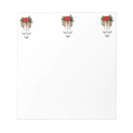 Bloco de notas de enfeites de natal