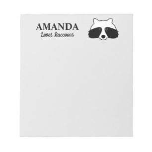 Bloco de notas de escrevendo personalizado de anim