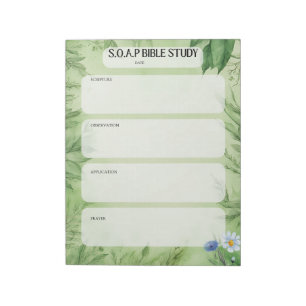Bloco de Notas de Estudo Bíblico SOAP