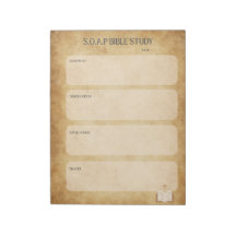 Bloco de Notas de Estudo Bíblico SOAP