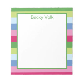 Bloco de notas de faixa brilhante