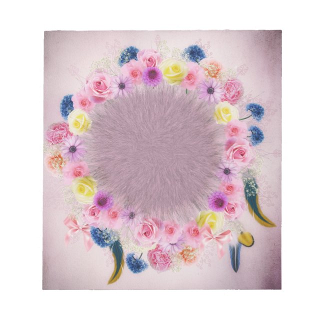 Bloco de notas de flores (Frente)