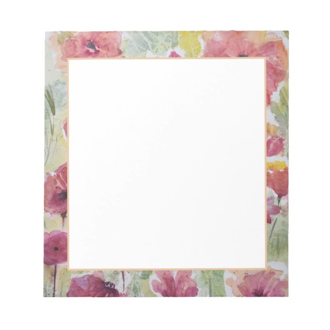 Bloco de notas de flores (Frente)